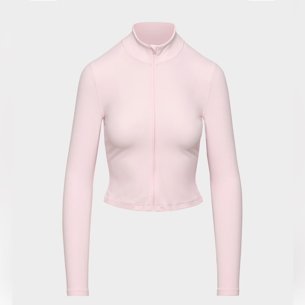 NWT Golden Aritzia New Butter Zip Up Villa Pink Size L - Picture 2 of 8